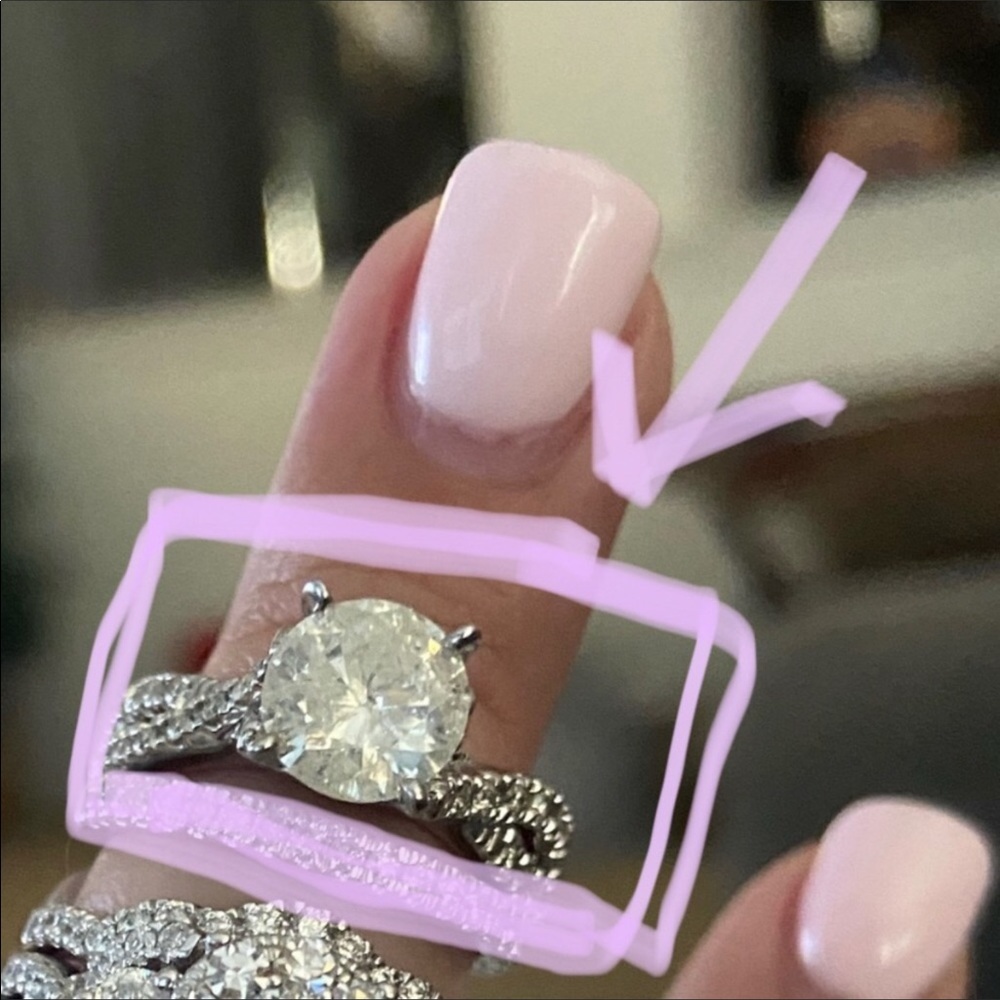 1.5 Carat Natural Diamond Ring 14k White Gold